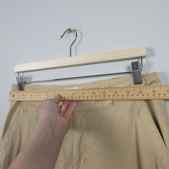 Urban Outfitters BDG Wide Leg Pants Women 10 Beige Mid Low Baggy y2k Cargo 452 - Picture 9 of 13